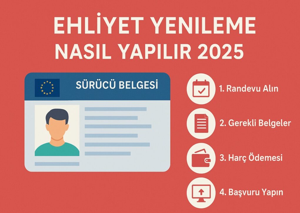 Ehliyet yenileme nasıl yapılır 2025